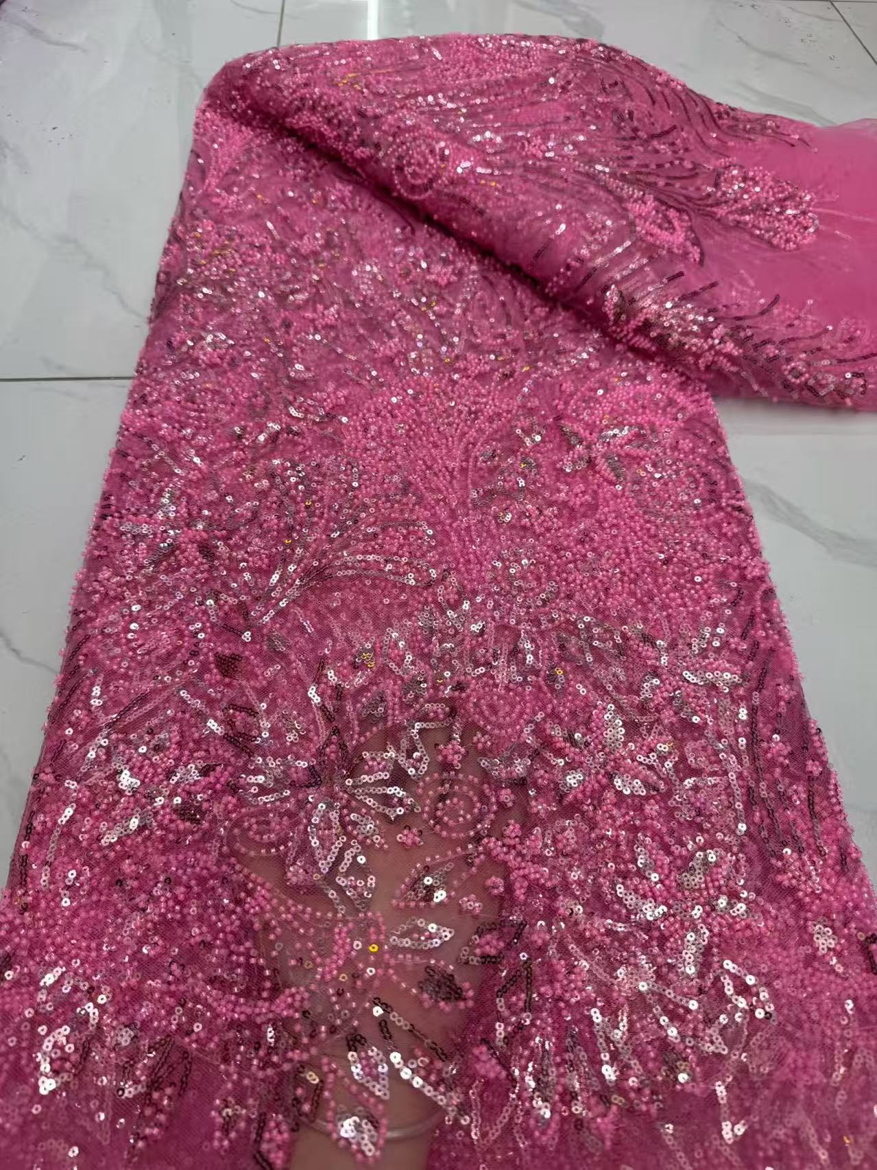 Embroidery Net Fabric - Hochwertige Stickerei, luxuriöse afrikanische Stoffe, Netzspitze