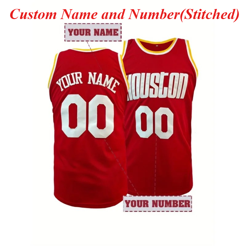 Embroidery Names - Basketball-Trikot mit individuellem Namen und Nummer,