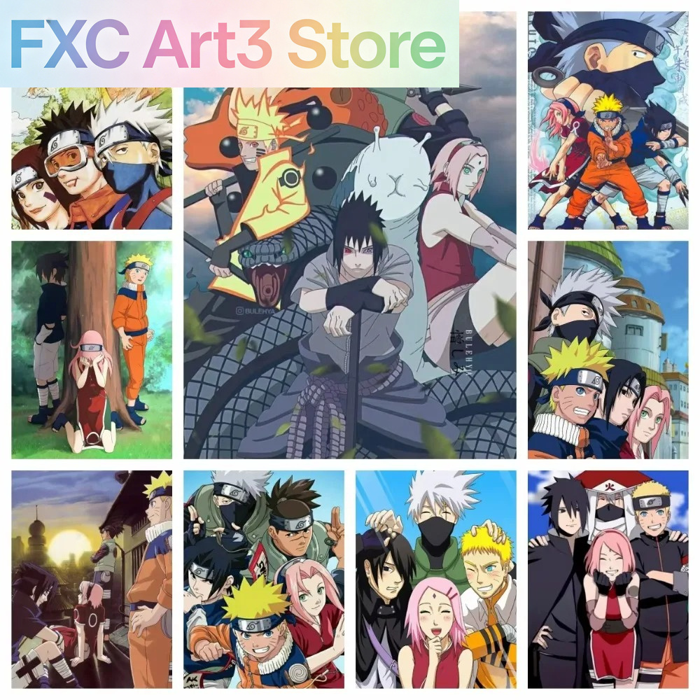 Embroidery Painting - Rahmenloses 1-teiliges Naruto Class Seven New