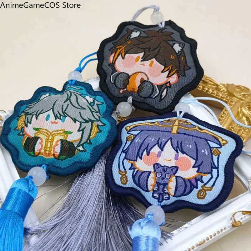 Embroidery Xmas Ornaments - Anime Genshin Impact Tartaglia Kazuha Xiao