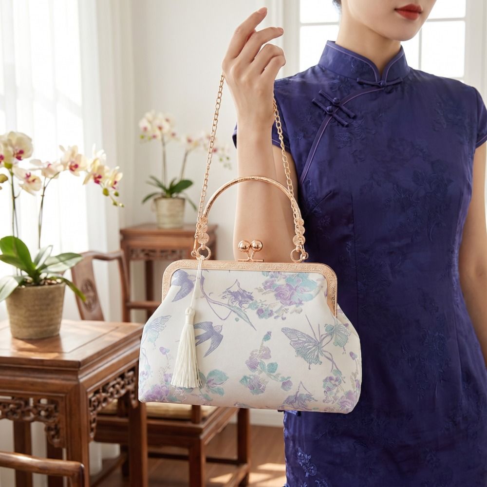 Metallketten-Handtasche im Neu – Embroidery Kiss Bewertung und Preis