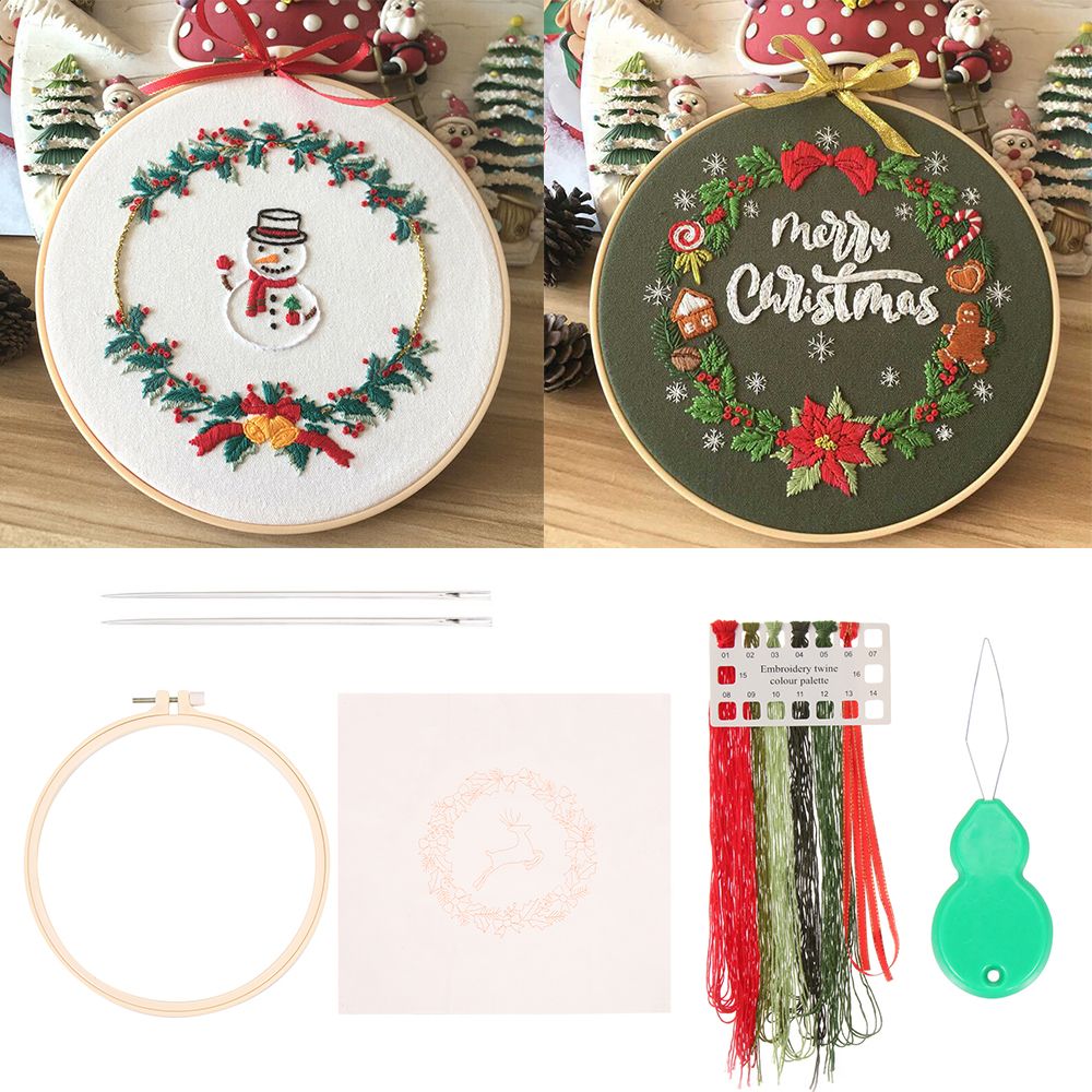 Kunst Nähen Zubehör Nadel Fade – Embroidery Xmas Ornaments Bewertung und Preis