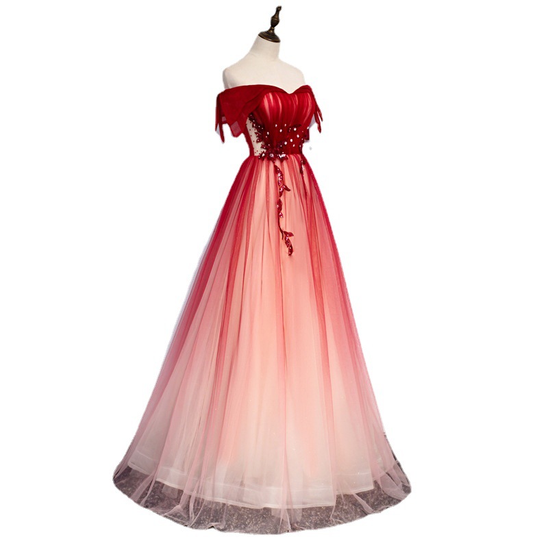 Träger-Toast-Kleid für die Bra – Embroidery Gradient Bewertung und Preis