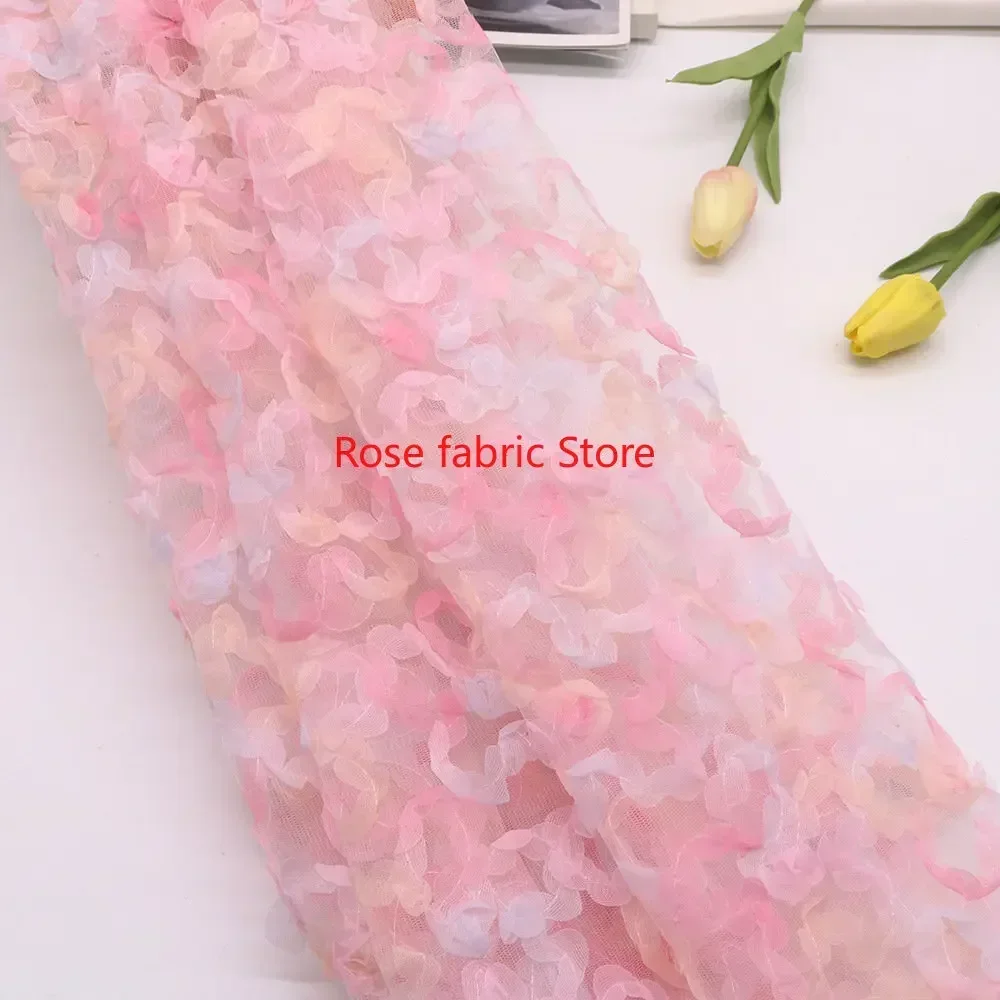 Farbverlauf-Chiffon mit Rosen- – Embroidery Rose Bewertung und Preis