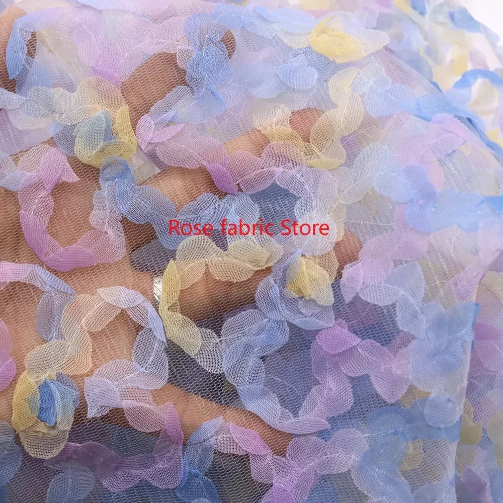 Farbverlauf-Chiffon mit Rosen- – Embroidery Rose Bewertung und Preis