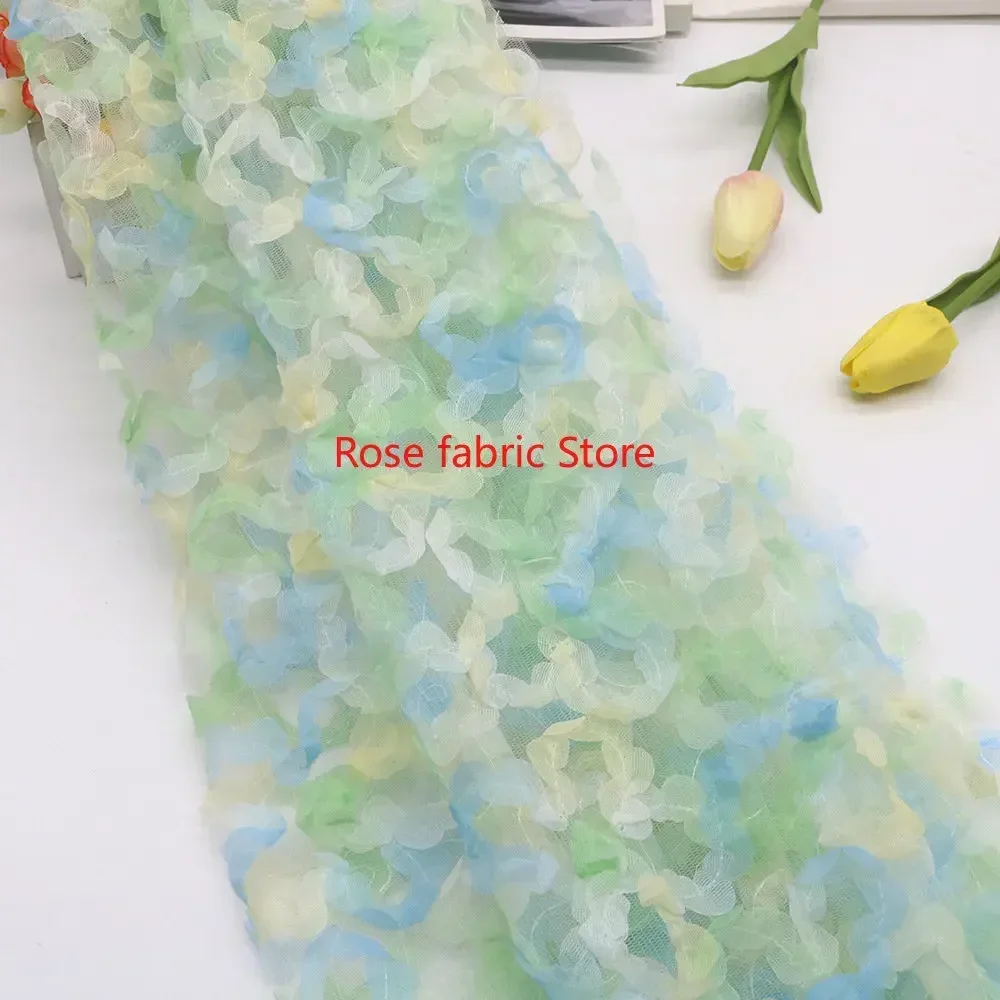 Farbverlauf-Chiffon mit Rosen- – Embroidery Rose Bewertung und Preis