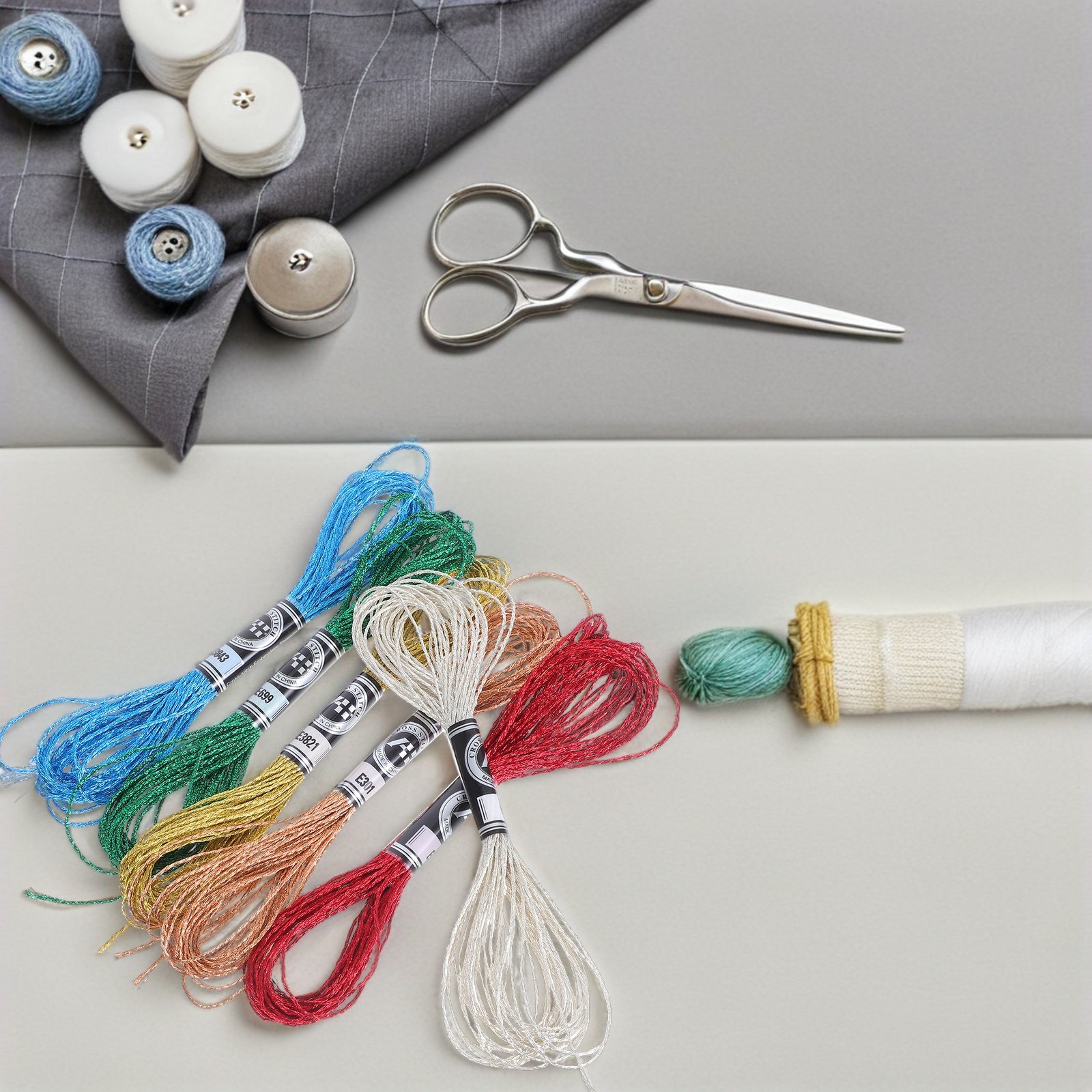 6 Stück luxuriöser metallische – Embroidery Diy Bewertung und Preis