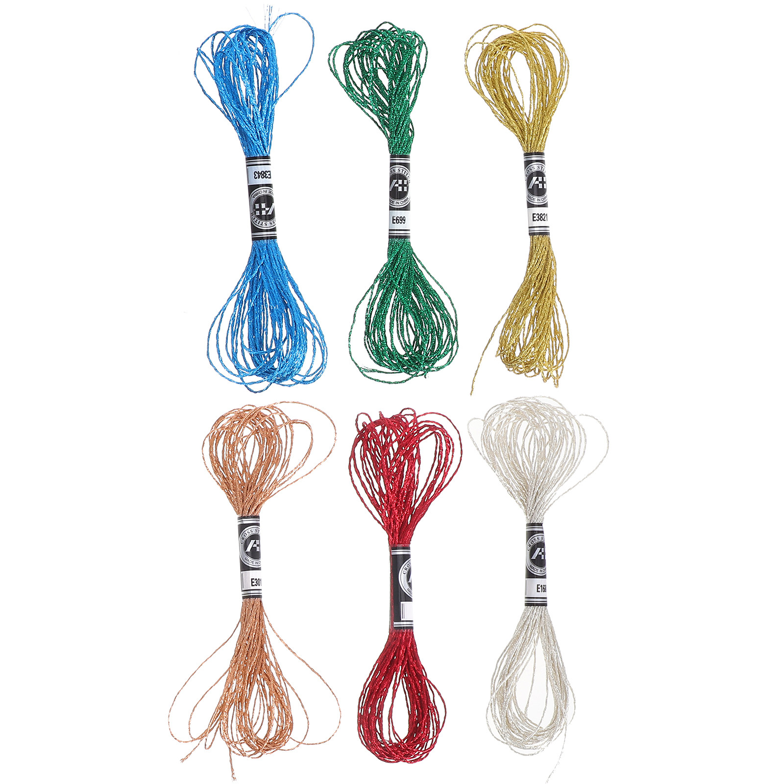 6 Stück luxuriöser metallische – Embroidery Diy Bewertung und Preis