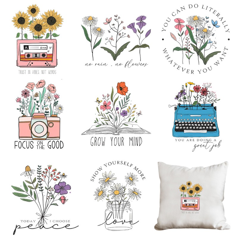Cartoon-Blumenmotive zum Aufbü – Embroidery Diy Bewertung und Preis