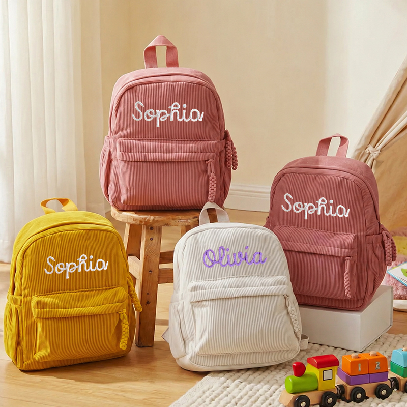 Personalisierter Cord-Rucksack – Embroidery Names Bewertung und Preis