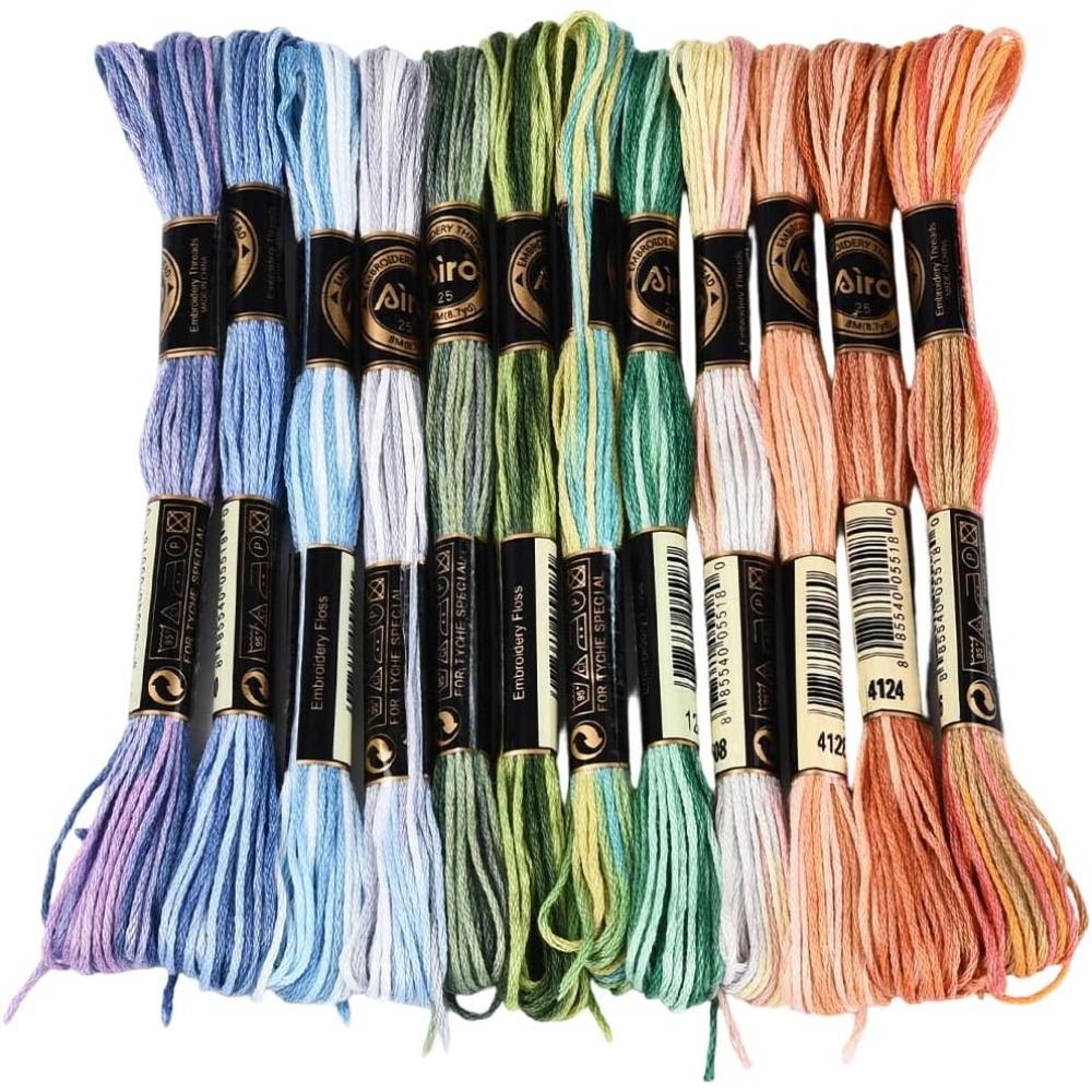 12 Stränge 105 Yards Kreuzstic – Embroidery Gradient Bewertung und Preis