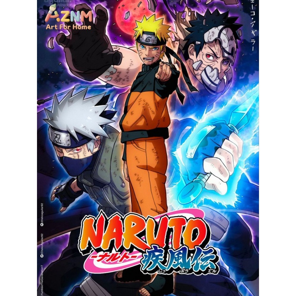 Rahmenloses 1-teiliges Naruto  – Embroidery Painting Bewertung und Preis