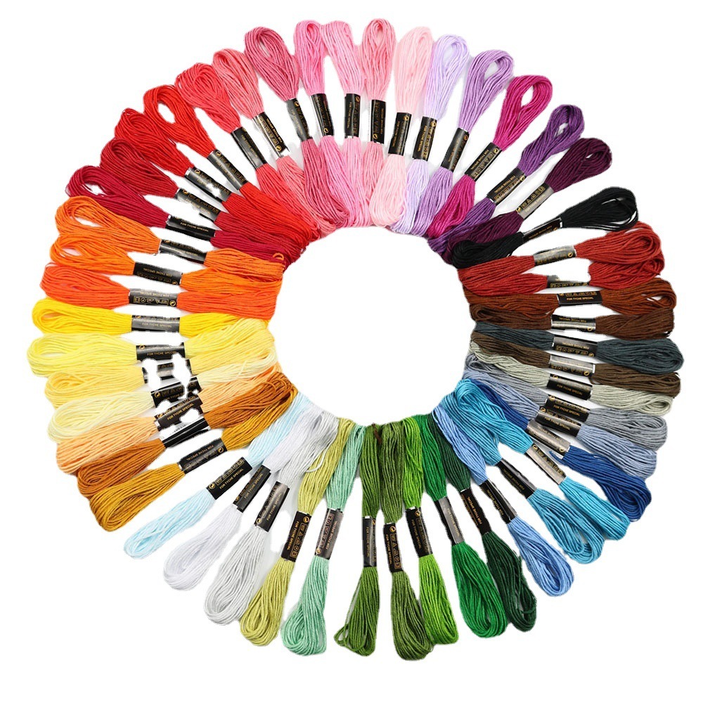 Festes 50-Farben-Kreuzstichgar – Embroidery Diy Bewertung und Preis