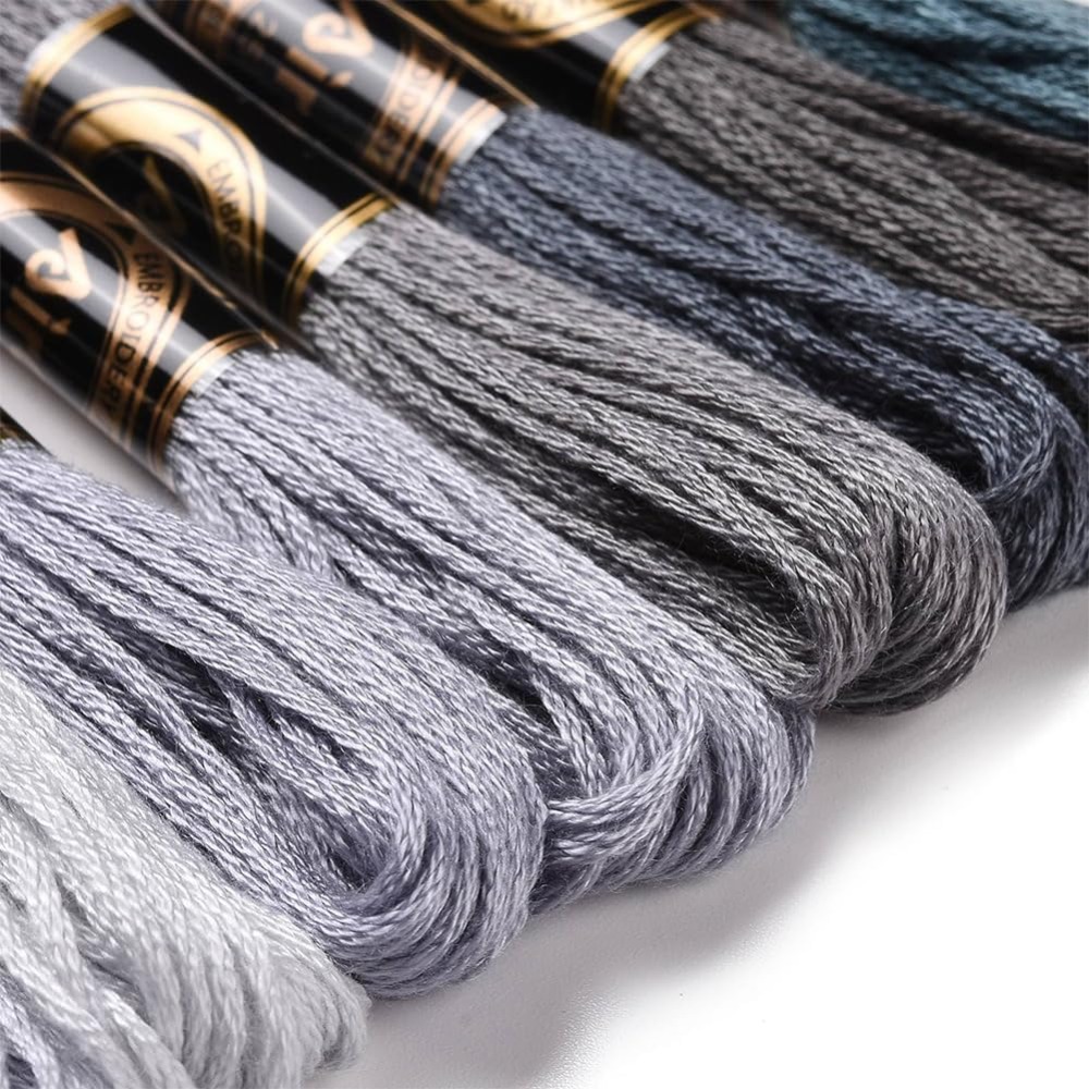 8 Stränge, 70 Yards, graue Fre – Embroidery Gradient Bewertung und Preis