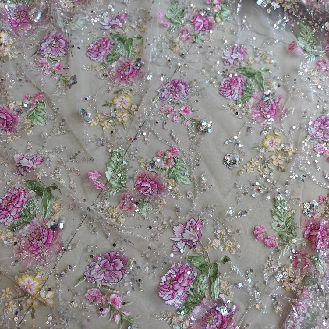 1M 120cm Breiter Luxus-Perlens – Embroidery Gradient Bewertung und Preis