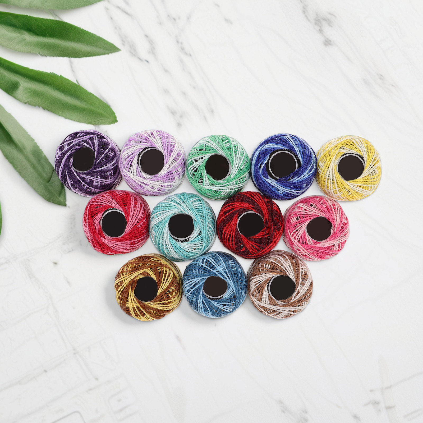 12-teiliges Set bunter Baumwol – Embroidery Diy Bewertung und Preis