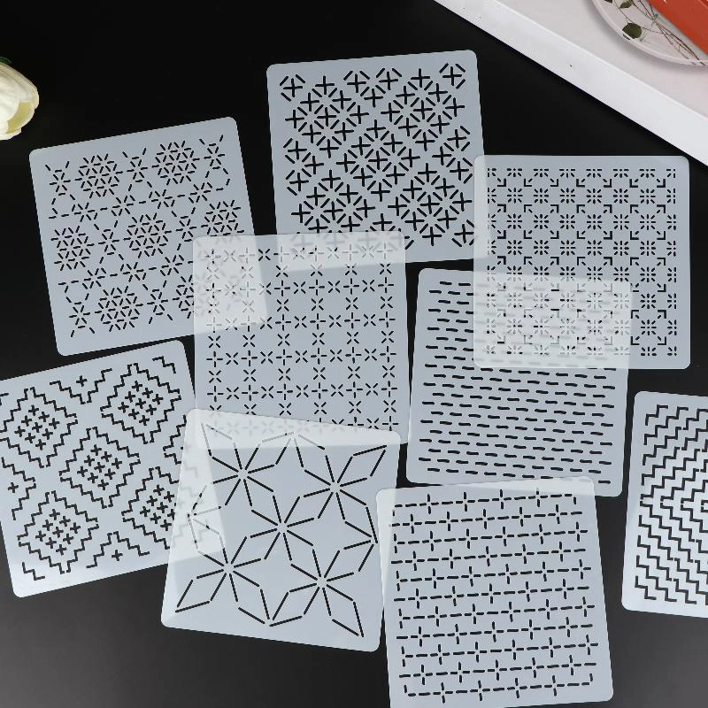 9/32-teiliges Sashiko-Stickmus – Embroidery Diy Bewertung und Preis