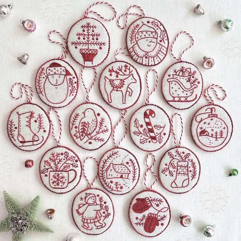 Weihnachts-Stickerei-Set DIY H – Embroidery Xmas Ornaments Bewertung und Preis