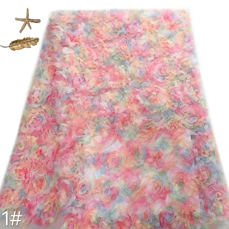 3D-Chiffon-Rosenblume, Spitzen – Embroidery Rose Bewertung und Preis