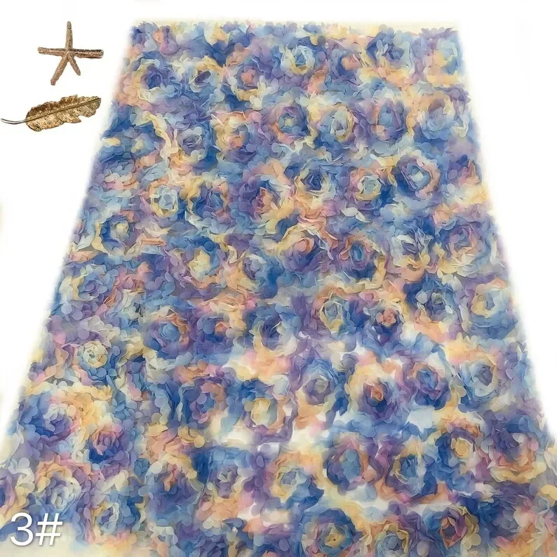 3D-Chiffon-Rosenblume, Spitzen – Embroidery Rose Bewertung und Preis