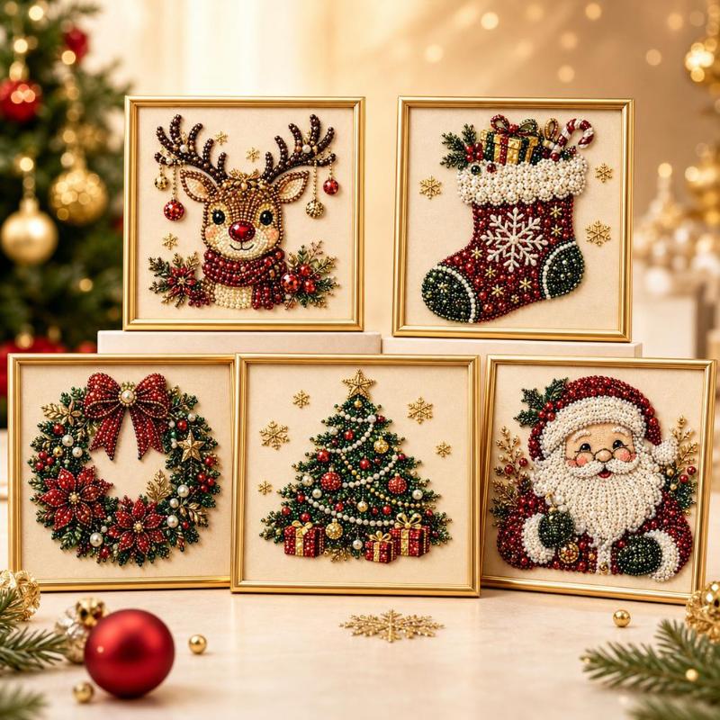 Weihnachts-Weihnachtsmann-Perl – Embroidery Xmas Ornaments Bewertung und Preis