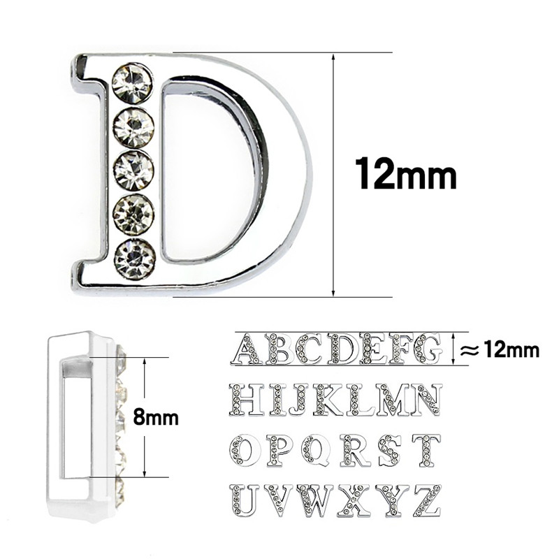 50 Stück/Set Buchstaben-Schieb – Embroidery Charm Bewertung und Preis