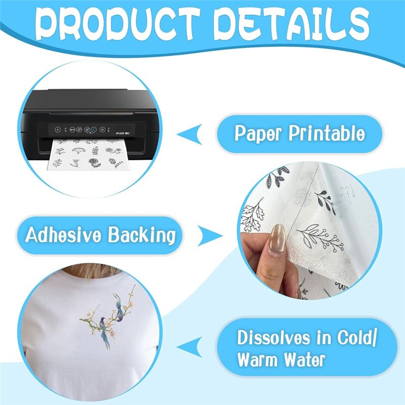 LIKE WISH 15 Stück A4 wasserlö – Water Soluble Stabilizer Bewertung und Preis